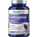 NusaPure Astragalus 20: 1 Extract, 300 mg Ekwiwalent 6 000 mg Per Serving, 200 Kapsułek wegetariańskich, Non- GMO & Bioperine
