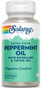 Solaray Peppermint Oil Enteric Coated w/Rosemary & Thyme Oil | Healthy, Soothing Digestion Support | 60 Softgels