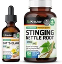BIO KRAUTER Koty Pazur Tincture 2 Fl. Oz. & Stinging Nettle 100 kapsułki