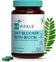 QURA DHT Blocker z Biotin, Stinging Nettle i białka SOYA, pomaga zmniejszyć wypadanie włosów, Stymuluje wzrost włosów, Opakowanie po 60 tabletek