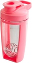 Moonlight Makers Cute 16oz Butelka Shaker Protein ze stali Whisk Ball - Leakproof, Zmywarka Sejf Gym Bottle, Shaker Cups for Protein Shakes & Wstępny trening napojów Mixer Cup, Fitness prezenty - różowy