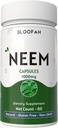 Kapsułki Neem Leaf 1000mg proszek Pigment 124; Azadirachta Indica Herbal Supplement Description 124; Nie-GMO, Gluten- Free, Brak sztucznych dodatków 124; Czysty proszek Neem (60 Liczba (Opakowanie po 1))