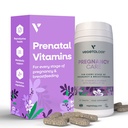 Ciąża Witaminy dla kobiet - Witamina prenatalna i Witaminy poporodowe do karmienia piersią Momy w / 20 + Witaminy, Folate & More - Wegańskie Witaminy prenatalne dla każdego stadium ciąży (60 Ct)