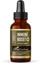 Herbal Goodness Immune Support Liquid 1oz - Natural Herbal Supplement for Immune & Gut Health, Liquid Vitamin for Dorośli & Dzieci, z Echinacea, Astragalus i Graviola - 1 butelka