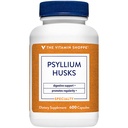 Witamina Shoppe Psyllium Husks - Plantago Ovata Fiber Suplement, który wspiera regularność i zdrowe Cholesterol, 840 mg na serwowanie - Gluten Free (600 kapsułki)