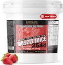 Ultimate Nutrition Muscle Juice, Weight Gain Drink Mix - Mass Gainer Workout Proszek dla mężczyzn i kobiet - Suplement do Lean Muscle Growth & Immune Support z 55 g białka - Truskawka, 10.45lb