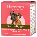 Herbsmith Tauryn Boost - Wsparcie Serca i Serca dla Psów i Koty - Suplement Tauryny dla Zdrowia Psa i Kot - z CoQ10, Tauryna i L- Karnityna dla Psów - 75g