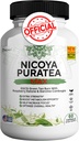 Nicoya PuraTea Max Green Tea Extract & Zielona Fasola kawa dla wsparcia metabolizmu, Natural Energy Boost, Antyoksydant- bogaty suplement - 60 Kapsułki
