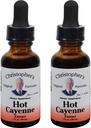 Oryginalny wzór Christophera Hot Cayenne Extract, 1 fl oz - Natural Herbal Supplement - Opakowanie 2