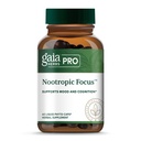 GAIA HERBS PRO Nootropic Focus - Brain Health Supplement Support Supplement * - Nootropic Supplement with Saffron, Ginkgo Leaf Extract & Lemon Balm - Vegan, Gluten- Free - 40 Liquid Phyto- Caps (20 Servings)