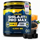 KLEVIRO 30: 1 Gummie Shilajit dla mężczyzn 124; 78% Kwas Fulvic 124; 11- in-1 Kompleks z Ashwagandha, Tongkat Ali, Miód Manuka, Rhodiola, Mania Lwa 124; No Added Sugar Sugar 124; GMP Certified & Lab Tested