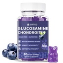 Glukozamina Gummie Chondroitin z mumią i jagodową dodatkową siłą 3000MG - Joint Support, Antyoksydacyjny suplement wsparcia immunologicznego dla dorosłych, Mężczyźni i Kobiety - 90 Gummies z jagodami