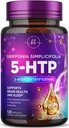 5- HTP Suplement - 200mg na Serving - Dodatkowa siła 5HTP z Griffonia Simplicifolia - Pomaga Resteful Sleep, Natural Calm & Brain Health - 5 Hydroksytryptofan - Butelki w USA - 120 Kapsułki