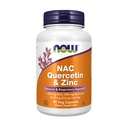 Teraz Foods Supplements, NAC Quercetin i cynku, immunologiczne i oddechowe Wsparcie *, 1000 mg NAC, 500 mg Quercetin, 15 mg cynku, 90 Kapsułki Veg