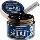 Pure Himalayan Shilajit Resin - 500 mg Max Siła Organic Fulvic Acid Complex for Men & Women - Lab Tested with 85 + Trace Minerals - Energy, Stamina & Mental Performance - 30 g Jar