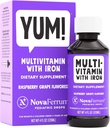 NovaFerrum Yum Between 124; Multiwitamina z żelazem dla niemowląt, Toddlers & Kids Between 124; Immune Support Between 124; Ages 4 & Under Between 124; Gluten Free Certified Between 124; Sugar Free Between 124; Raspberry Grape Between 124; 120 Servings
