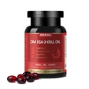 Olejek z kryla antarktycznego 500 mg, Omega-3, EPA, DHA i Astaksantyny - łatwo wchłaniane - Wspiera mózg, serce i zdrowie wspólne - Non-GMO, Gluten- Free, 30 Softgels