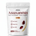 Zeria Astaksantyna 12 mg, Naturalne mikroalgi przeciwutleniacze suplementy, pomaga chronić komórki przed stresem oksydacyjnym, Firmness skóry & Elastyczność, Promotes zdrowej skóry i oczu, 150 Softgels