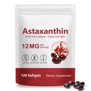 Astaksantyna 12mg, 120 Softgels, 4 Miesiące dostaw 124; Premium Astaksantyna przeciwutleniacze suplementy - Pomaga oko, immunologiczne, wspólne, Zdrowie skóry i obiegu wewnętrznego, Łatwe do połykania, Non-GMO