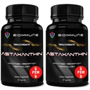 Bioimmunologiczne 2 Pack Triple Strength AstaQuil ™ Astaksantyna 12 mg Zwiększona absorpcja, 120 Softgels w / organiczny olej kokosowy. Potężny przeciwutleniacz do oczu, stawów i zdrowia serca