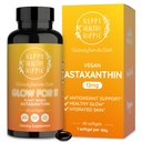 Astaksantyna Suplement 12mg do 124; Antyoksydant bazujący na plancie do nawadniania skóry, Elastyczność i Promieniowanie Glow 124; Od Algae Extract do 124; Non-GMO, Wegan, Made in USA 124; 2 Miesiąc dostaw, 60 Softgels