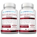 Zatwierdzone Science ® Astaksantyna 12 mg - Dodatkowa siła Przeciwutleniacz - Wspomaga Serce, Oczy, Skóra - 180 Kapsułki wegańskie - 6 Miesiąc dostaw