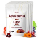 14- in-1 Astaksantyna 12 mg & Lutein 40 mg z Zeaksantyny Suplementy, 24 Miesiące dostaw, Świeże źródła mikroalg, Wspomaga oko, Skóra, Przeciwutleniacz, Wspólne, Circulative Health, Non-GMO, Gluten Free, 4 Bag