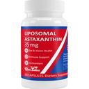 35mg Suplement do Astaksantyny Liposomalnej - Potężne przeciwutleniacze dla skóry, Joint & Eye Health - Naturalna formuła antystaksantyny z czystej astaksantyny - Wegan, Non-GMO, 60 Kapsułki