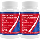 35mg Suplement do Astaksantyny Liposomalnej - Potężne przeciwutleniacze dla skóry, Joint & Eye Health - Naturalna formuła antystaksantyny - Wegan, Non-GMO, 120 Kapsułki
