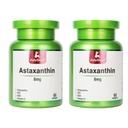 JulyDeer 2 Butelki Astaksantyna 6 mg z nikotynamidem Witamina E Premium Suplement przeciwutleniający EGT GSH - dla skóry, oczu, stawów i układu immunologicznego Zdrowie komórek i energia 5 w 1- 120 Softgels