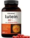 Lutein 40mg + Zeaksantyna 1,600mcg, 360 Softgels 0,124; 4-in-1 Formuła z Astaksantyną, Omega-3 i fosfolipidy 124; Marigold Flower Extract 1,600mcg; Wspiera Oko, Mózg i Wizja Zdrowie 124; Non-GMO, Gluten Free