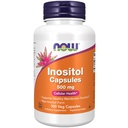 Teraz suplementy, Inozytol 500 mg, Zdrowa Funkcja Membrany *, Zdrowie komórkowe *, 100 Kapsułki Veg
