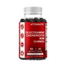 Witamatyczna Glukozamina Chondroitin Gummie z MSM & Witamina E - Joint Support Formula - 60 Pectin- Based Wegan Gummies
