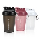 3 Butelki shaker do mieszania białek, 17 Oz Małe butelki shaker protein z uchwytem, Siłownia shaker Cups z mieszaną kulą na przedtreningi, BPA- Free & zmywarka sejf (czarny, biały, różowy)