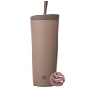 BlenderBottle 2- in-1 Izolacja stali nierdzewnej Shaker Tumbler, Swig Leakproof Lid, Straw, BlenderBall, BPA Free, Dla shakes protein, Smoothies, I pre Workout, 24 oz, Brown (Cocoa)