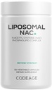 Codeage Liposomal NAC Supplement - N- Acetyl L- Cysteina Amino Acid - 2 Month Supply - Free- Form NAC - Fosfolipid Complex - Vegan, Non-GMO, Gluten- Free, Dairy- Free - 120 Kapsułki