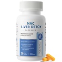 Suplement NAC 900 mg - Detox i Naprawa, Przeciwutleniacz i Zdrowie komórkowe, Wsparcie dla Obronności Alkoholu - N- Acetylo Cysteina Kapsułki z mlekiem Thistle, Turmeric, Dandelion & Karczoch - 120