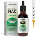 Liposomal Liquid NAC Drops, NAC Supplement N-Acetyl Cysteine, NAC 600 mg with Milk Thistle & Quercetin for Adults & Kids, Liver & Lung, Immune & Antioxidant Support, Skin & Cellular Health, 2 Fl Oz