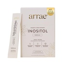 Arrae Inositol Supplement for Women - Supports Healthy Hormonal Balance, Regular Cycles, & Ovarian Health - 40:1 Myo & D-Chiro Raton with Lactoferrin & Folate - Vanilla Flavor - 30 Pack
