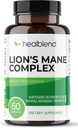 Mushroom Complex Extract with Lion 's Mane Fruiting Body - 100% Natural and Effective Energy Pills - Mózg, Focus Supplement, Stymulowane nastroje i kreatywność - 60 Kapsułki wsparcia immunologicznego