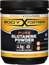 Body Fortress 100% Pure Glutamine Powder, 300g Jar (1ct), Nutrient Replenishment Powder for Post-Workout Recovery Glutamine Supplement