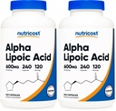 Nutricost Alpha Lipoic Acid 600mg Per Serving, 240 Capsules - Gluten Free, Vegetarian Capsules, Soy Free & Non-GMO (Pack of 2)