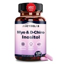 Myo-Inositol & D-Chiro Inositol Supplement for Women Hormone Balance & Female Health Support, Ideal 40:1 Ratio Per Serving, Vegan, Non-GMO, 120 Capsules