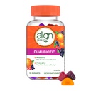 Align Dualbiotic, Prebiotyki i Probiotyki dla Kobiet i Mężczyzn, Probiotyki dla Zdrowia Żywieniowego, Prebiotyki Pomoc Nurysh Good Bacteria, Natural Fruit Flavors, 90 Gummies Probiotyczne (Packaging May Vary)