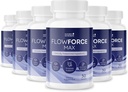 FlowForceMax Herbal Supplement Supplement - Natural Plant- Based Formula z Saw Palmetto Extract 124; 30 Tabletki do żucia, 6 Miesiąc dostaw, Made in USA