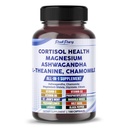 CORTISOL Health Ashwaganda Magnezu Rumianek L- Theanine - Made in USA