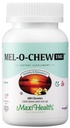 Maxi Health Melatonin 1 mg do rozgryzania i żucia - Melatonina wspomagająca sen w celu zachęcenia do naturalnego uśpienia - niesiedliskowy suplement do formowania z Enzymax dla Fast- Acting Support Kosher (200 jednostek)
