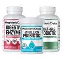 Guardian Bundle: Zaawansowane wsparcie dla Bloating & Trawienie z 60 Milion Probiotyk, Enzymy trawienne & Bloat + Probiotyk gazowy - Daily Gut Health Support dla kobiet i mężczyzn