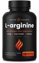 NutraChamps L- Arginine Supplement 1000mg + L- Citruline 250mg & Beet Root - Nitric Oxide Booster for Heart Health, Energy & Stamina - Extra Force Amino Acid Complex - 120 Vegan kapsułki