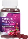 Probiotics for Women Gummies with Cranberry - 6 Premium Strains for PH Balance - Women Probiotics for Digestive Health, Vaginal & Immune Support, Women's Probiotic Feminine Health Gummy - 60 Gummies